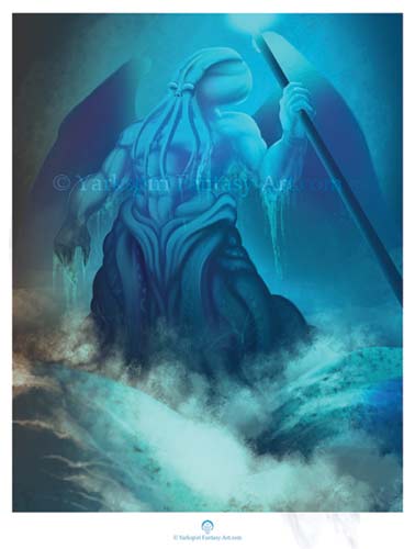 Cthulhu From the Sea Print
