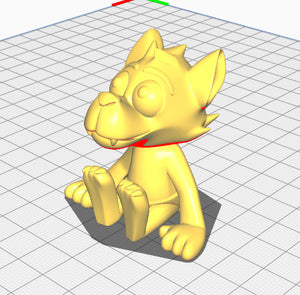 STL file preview in Cura.