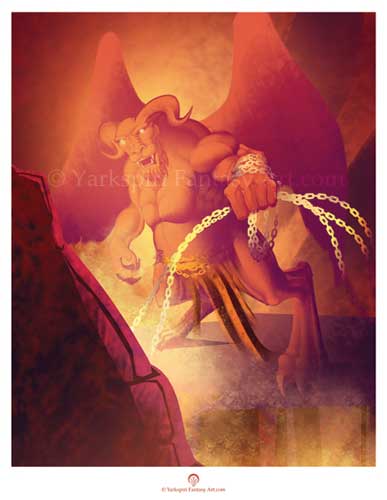 Orcus In The Underworld Print