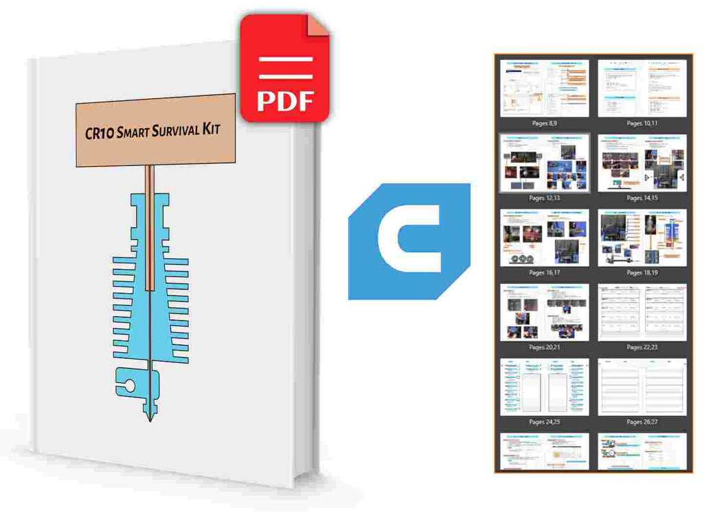 CR10 Smart (Regular Machine) 40 page Survival Kit - PDF +Profile ONLY