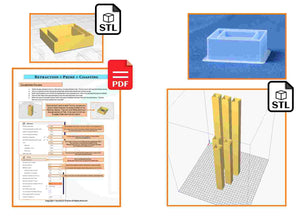 Calibration Column STL - Retraction + Ringing Tests