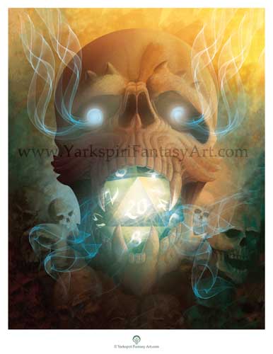 Skull D20 Print
