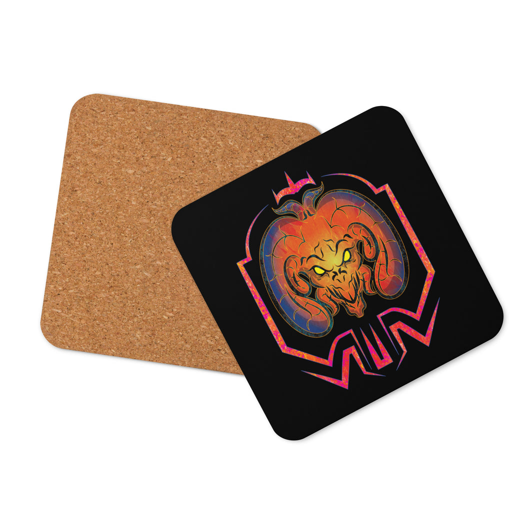 Demonic - Cork-back coaster