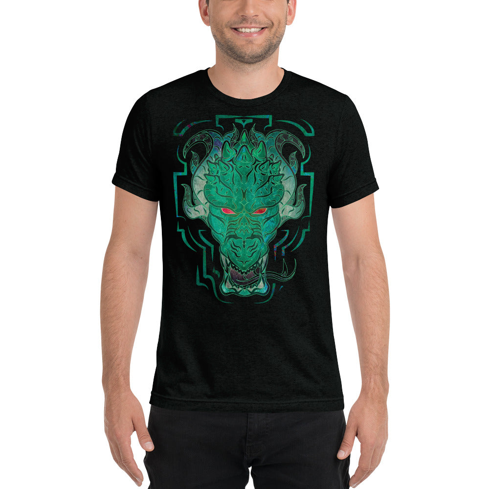 Dragon Green - Unisex Black Short sleeve t-shirt